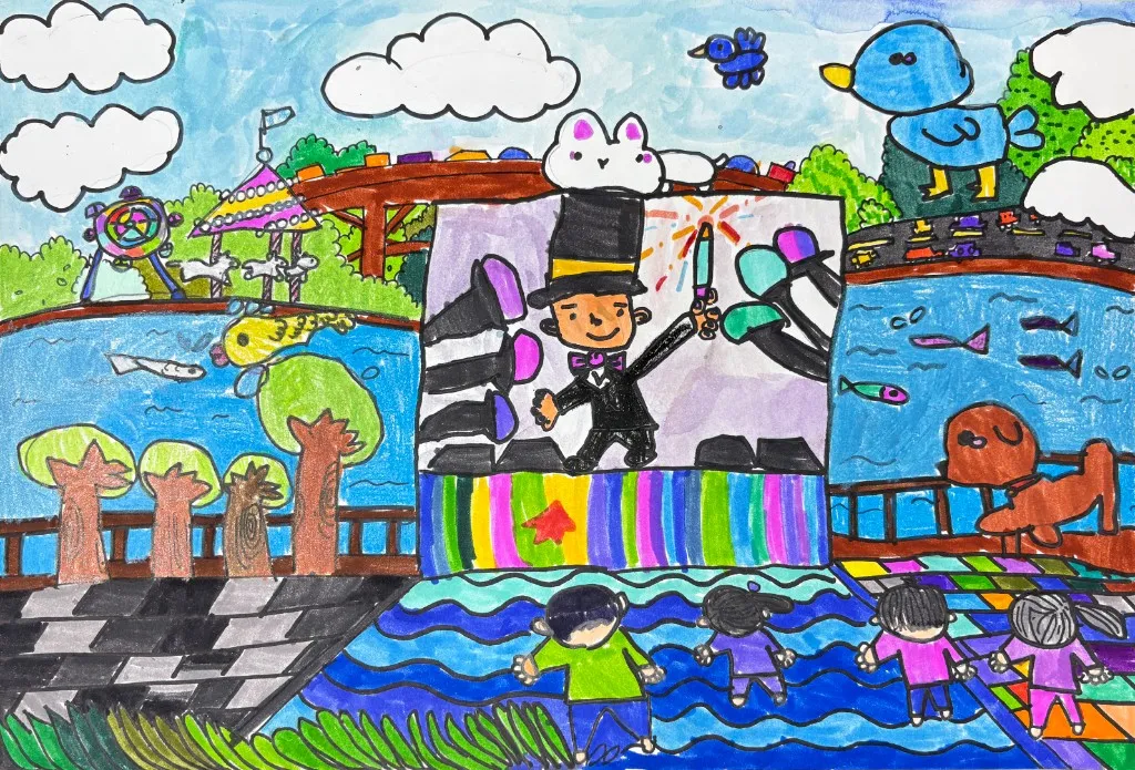 한강 축제 그림 작품
